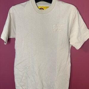 Men's Beige Graphic T-Shirt